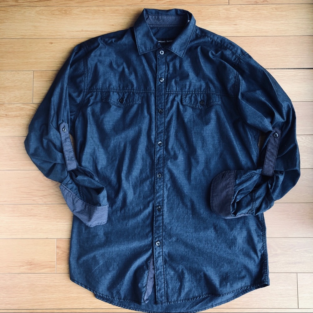 Michael Brandon Buttoned Down Shirt Size M